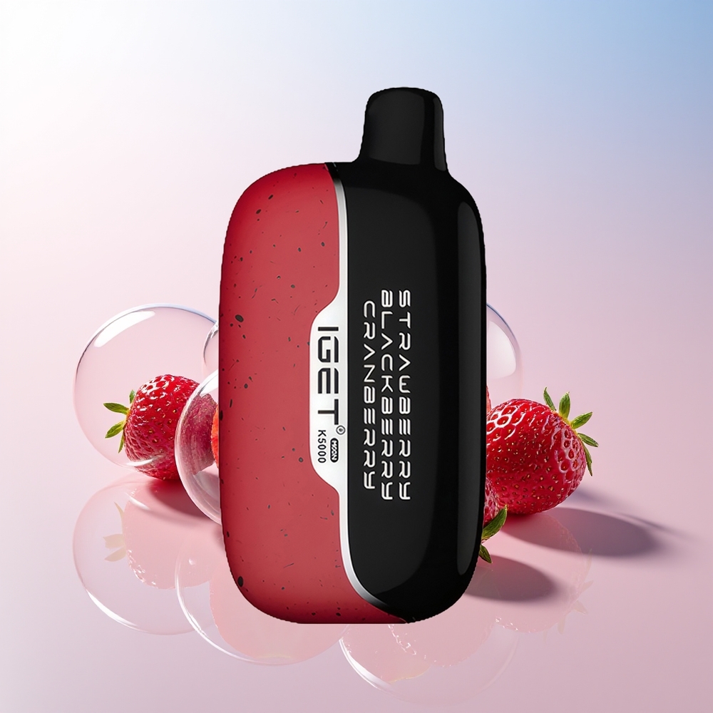 Wholesale Croatia IGET Moon K5000 5000 Puffs Jagoda Kupina Brusnica Mesh Coil 135 Ohm PC 495x253x994 mm 815 g