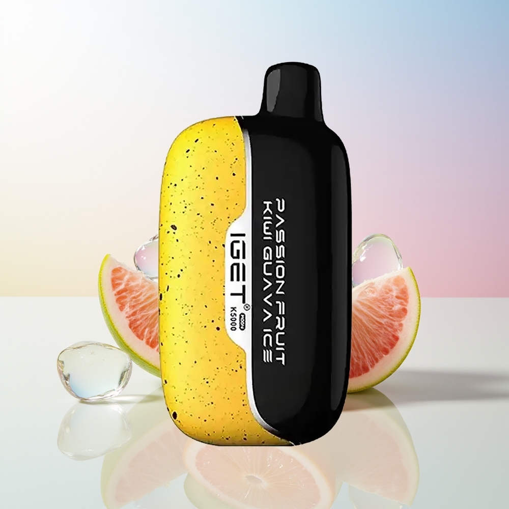 Wholesale Croatia IGET Moon K5000 5000 Puffs Jednokratna Vape Morski Pas Voće Marakuja Kivi Guava Led PC Mesh Coil 135 Ohm 815g 495x253x994mm