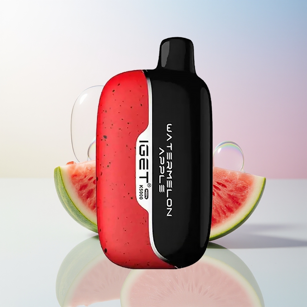 Wholesale Croatia IGET Moon K5000 5000 Puffs Lubenica Jabuka Jednokratna Vape PC 135 Ohm Mesh Coil 495x253x994 mm 815 g