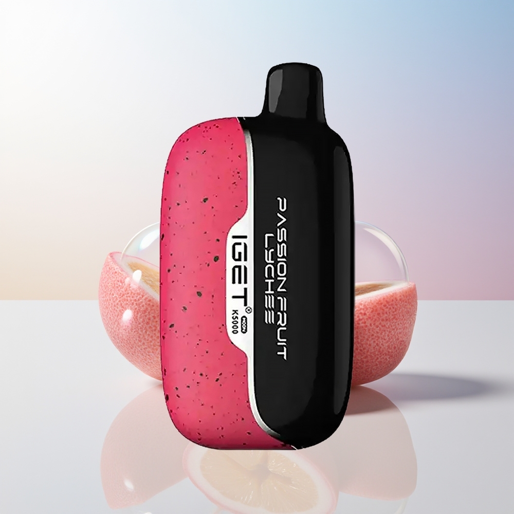 Wholesale Croatia IGET Moon K5000 5000 Pusti Jednokratna Vape Morski Pas Litchi 135 Ohm Mreža Zavojnica 815 g 495x253x994 mm PC