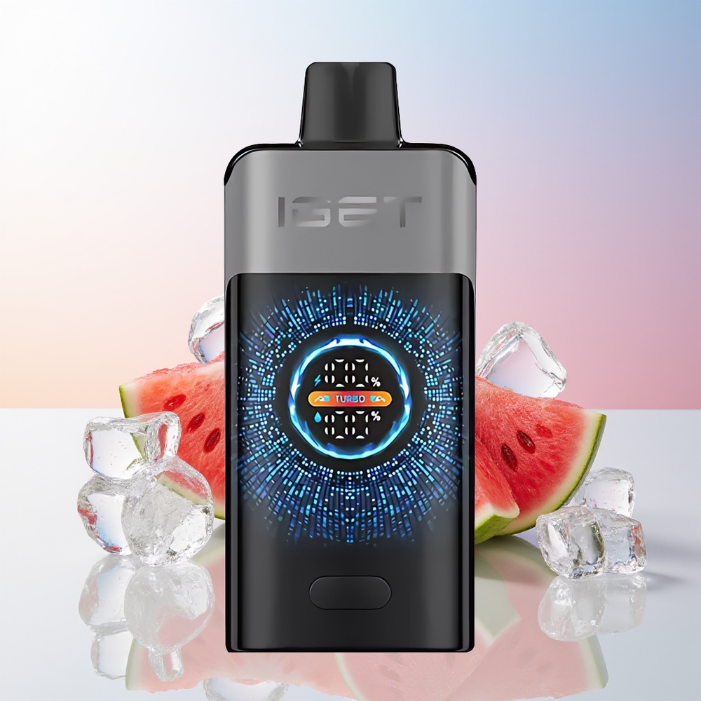 Wholesale Croatia IGET ONE 12000 Puffs Dual Mesh Jagoda Lubenica Led Regular Turbo Mode 2700 mAh Battery Large Curved Color Screen