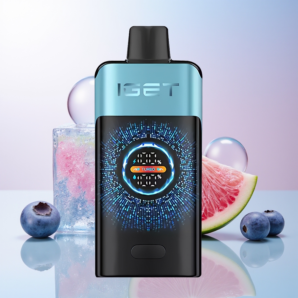 Wholesale Croatia IGET ONE 12000 Puffs Jednokratna Vape Borovnica Led 2700 mAh Dual Mesh Coil