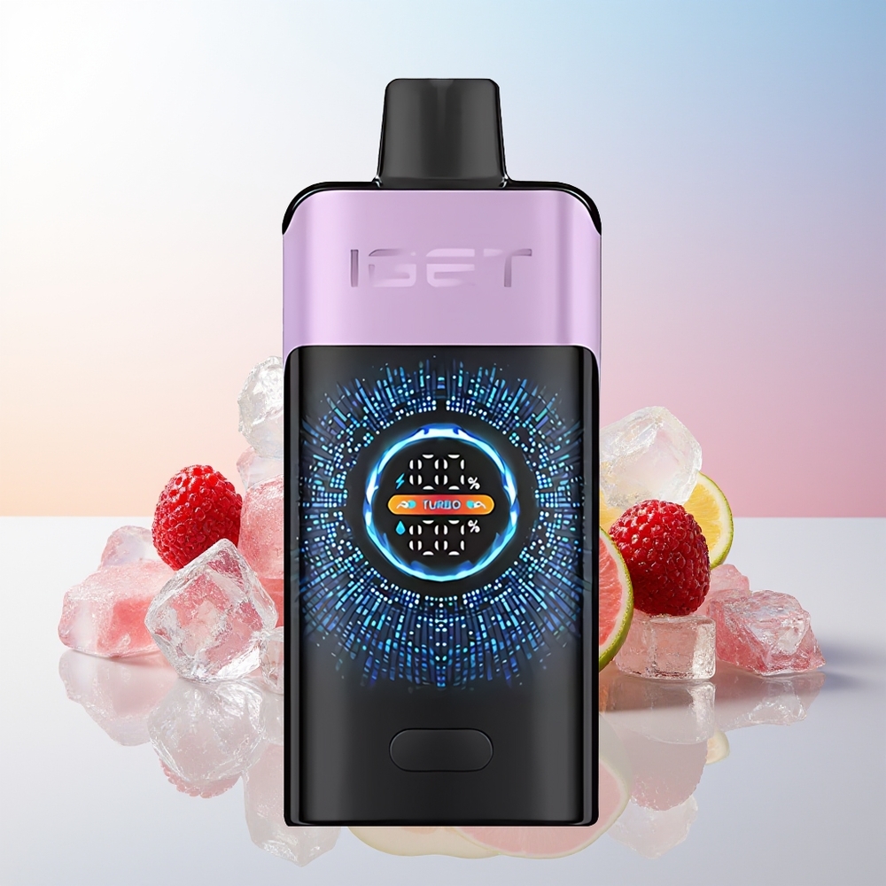 Wholesale Croatia IGET ONE 12000 Puffs Jednokratna Vape Mješavina Bobica Led Regular Mode Turbo Mode 9000 Puffs PCTG+ALU+PC 2700 mAh 06 ohm Dual Mesh Coil Large Curved Color Screen