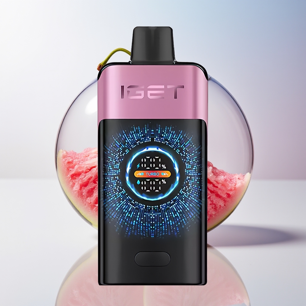 Wholesale Croatia IGET ONE 12000 Puffs Jednokratna Vape Trešnja Čudovište 2700 mAh Dual Mesh Coil Curved Screen