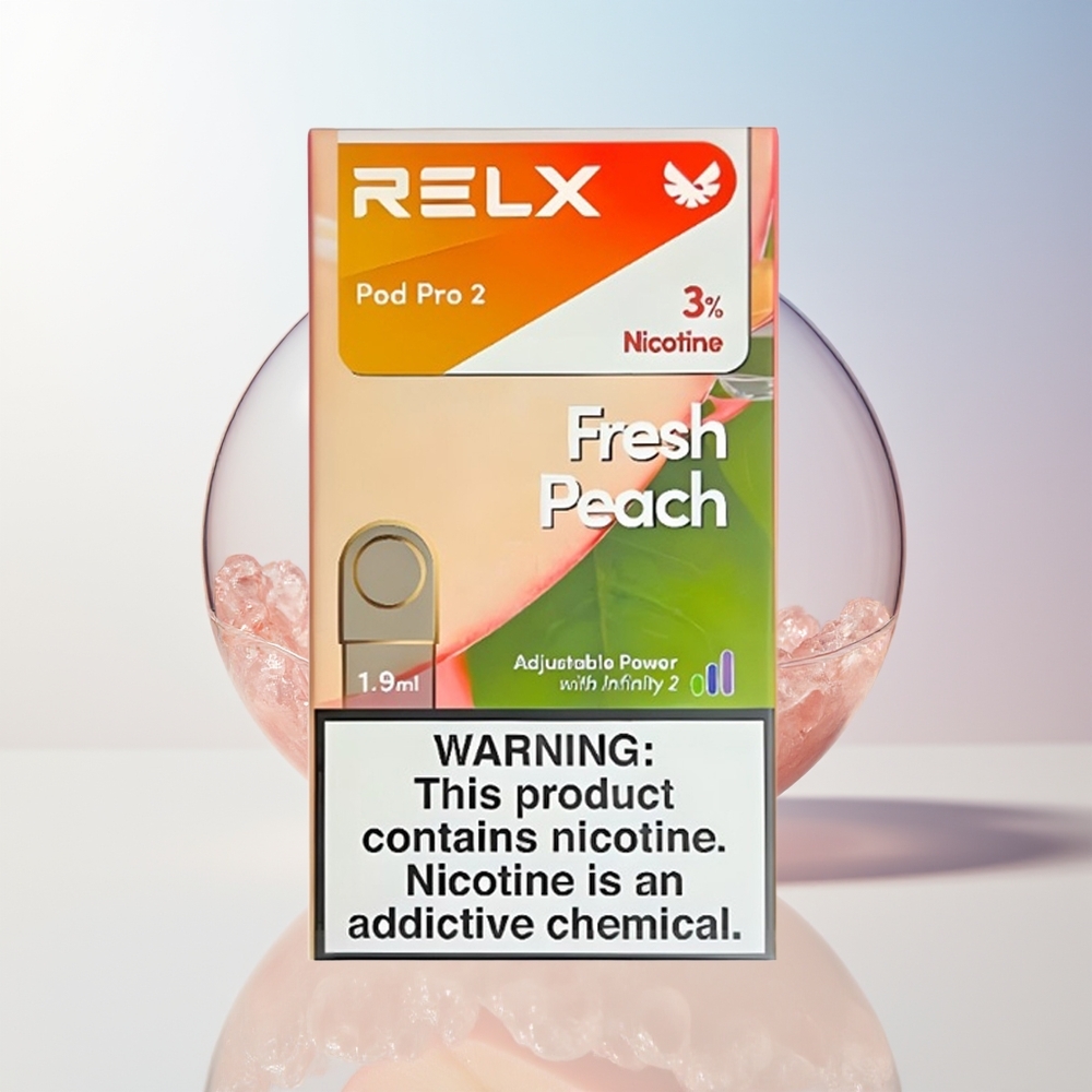 Wholesale Croatia RELX Pod Pro 2 600 Puffs Svježa Breskva 19ml 3 Voltage Modes 2 Pods/Pack