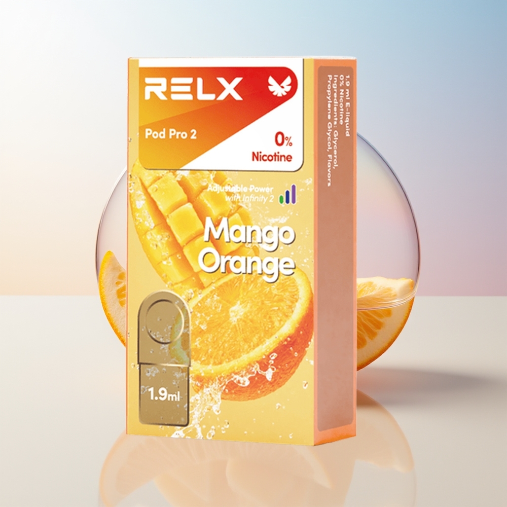 Wholesale Croatia RELX Pod Pro 2 600 Ustaja 19ml Mango Naranča 2/3 Pakiranje 3 Napona