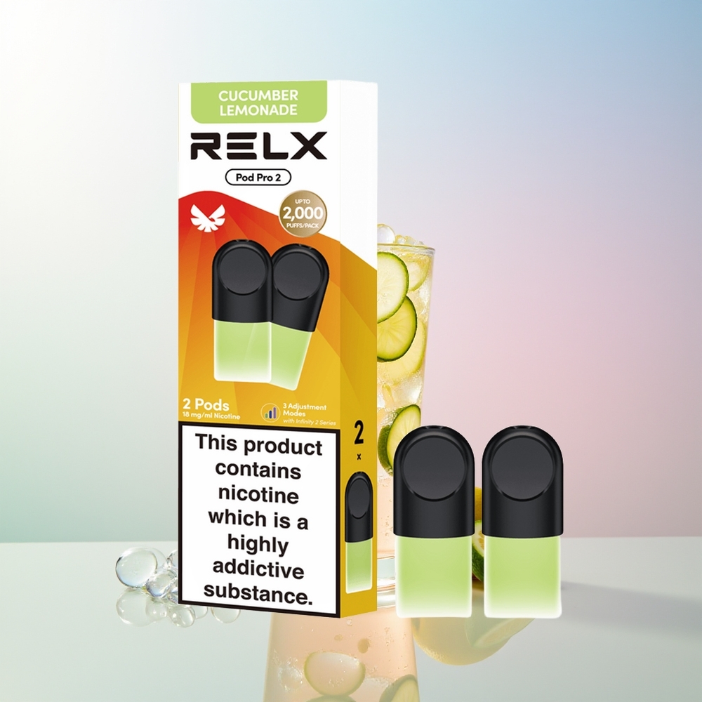 Wholesale Croatia RELX Pod Pro 2 600 puffs 19ml Piće-Krastavac Limunada 3 načina podešavanja 2 pods/pack