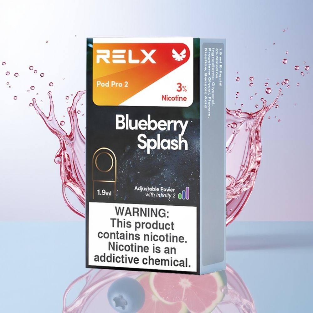 Wholesale Croatia RELX Pod Pro 2 600 pufova 19ml borovnica splash 3 načina podešavanja napona 2 pods/pack