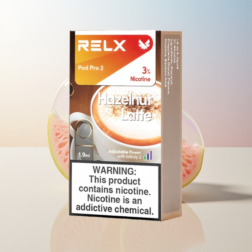 Wholesale Croatia RELX Pod Pro 2 600 pufova 19ml lješnjak latte 3 načina podešavanja