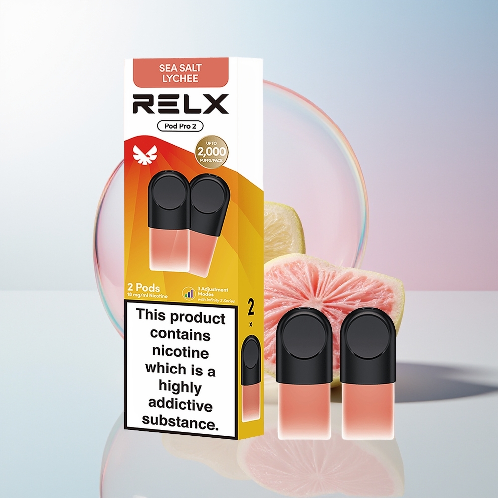Wholesale Croatia RELX Pod Pro 2 600 puševa 19ml 3 načina napona Morska Sol Liči