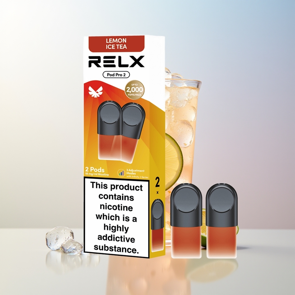 Wholesale Croatia RELX Pod Pro 2 600 Čaj-Limun Ledeni Čaj 19ml 3 Načina Podešavanja 55W-8W 2/3 Pakiranje