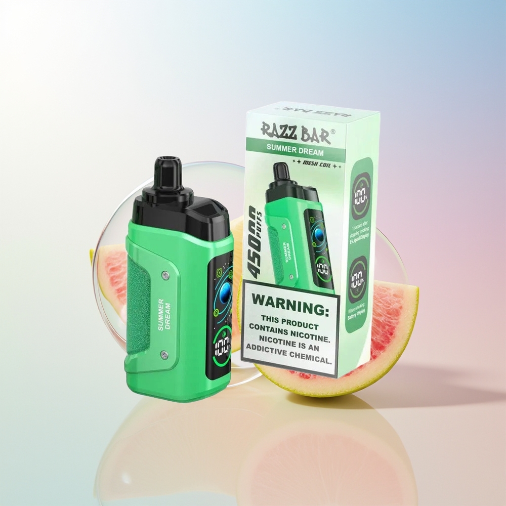 Wholesale Croatia Razz Bar 45000 Puffs Ljetni San Jednokratna Vape with 10 Ohm Mesh Coil Adjustable Airflow 650 Mah Battery Type-C Rechargeable 20 mg/ml Nicotine Strength