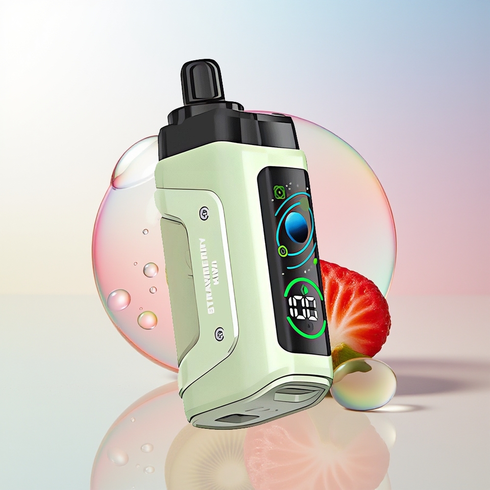 Wholesale Croatia Razz Bar 45000 Pufova Jednokratna Vape Jagoda Kivi Mesh Coil 10 Ohm Podesivi Protok Zraka 650 mAh Battery Type-C Punjenje 20 mg/ml Nikotina