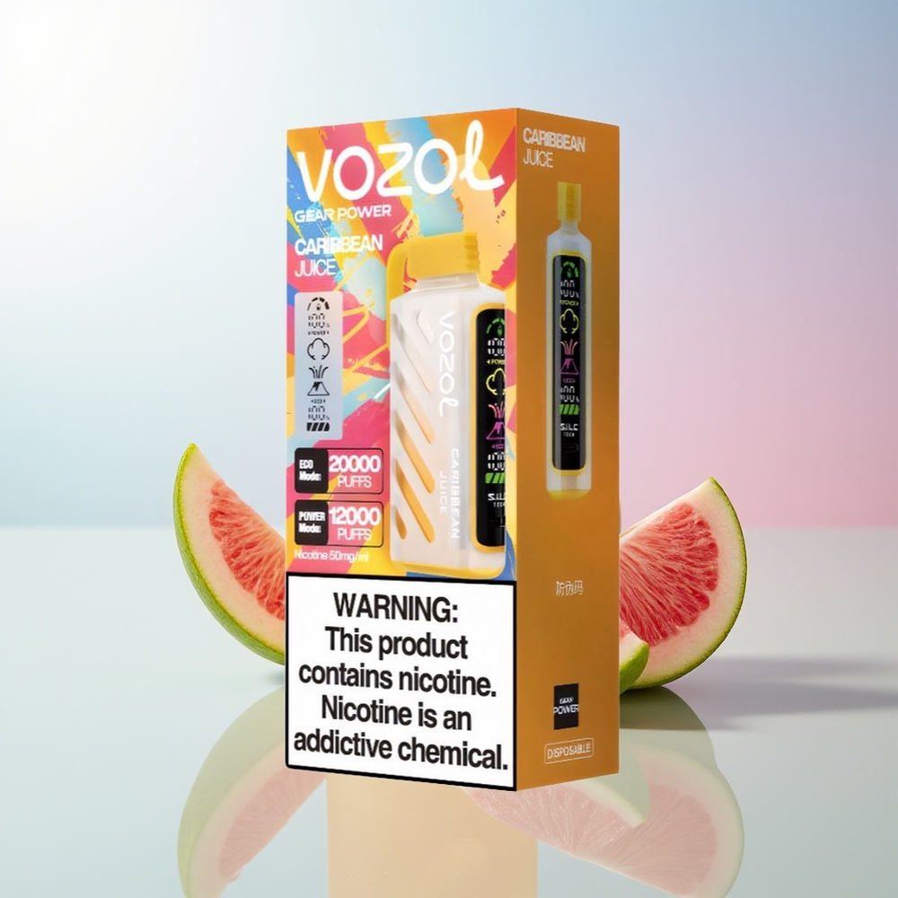 Wholesale Croatia VOZOL Gear Power 20000 Puffs Karipski Sok SiLC Tech Dual Mesh Coil 20mL 5 Nikotina
