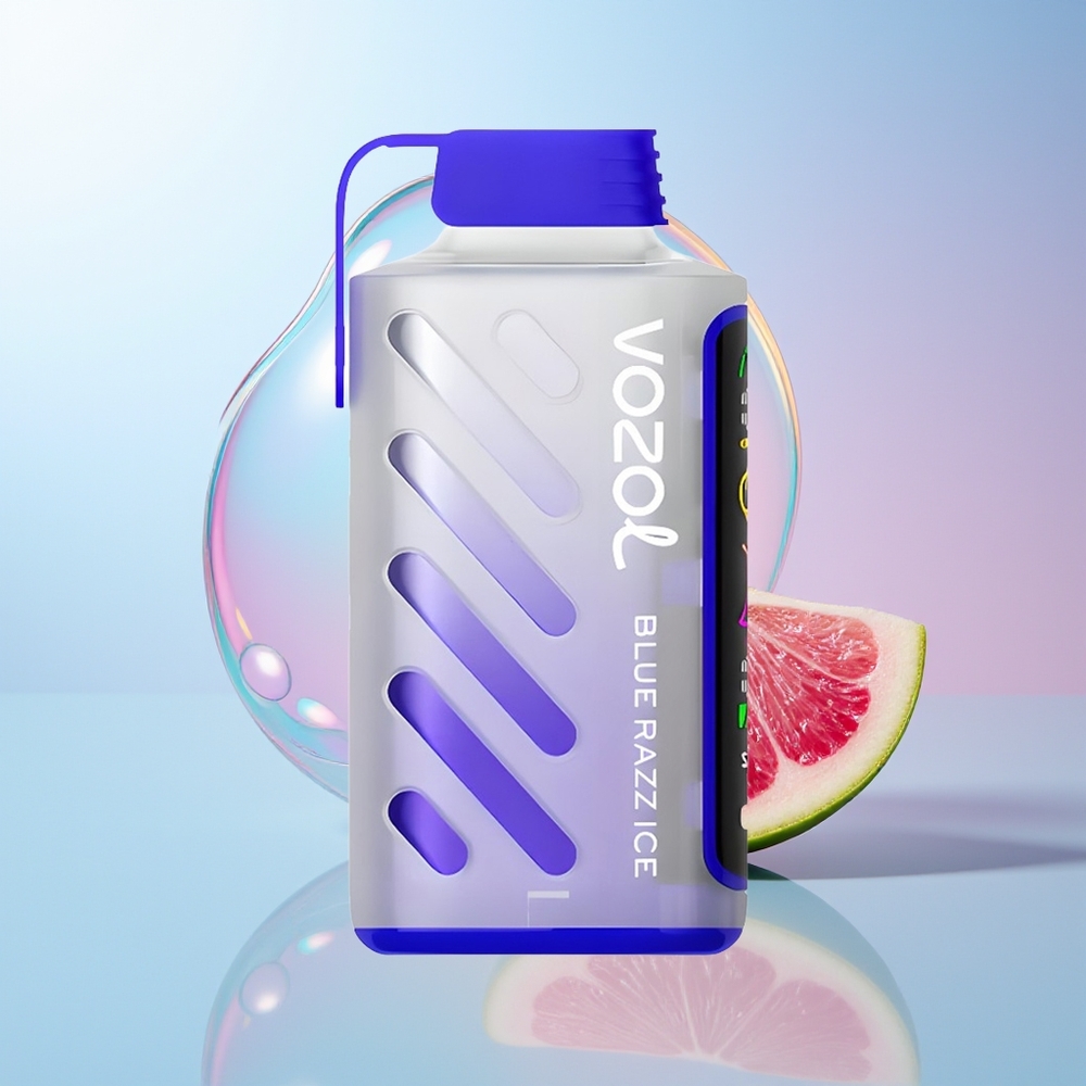 Wholesale Croatia VOZOL Gear Power 20000 Puffs Plavi Malina Led SiLC Tech Dual Mesh Coil Full Screen Display 20mL 5