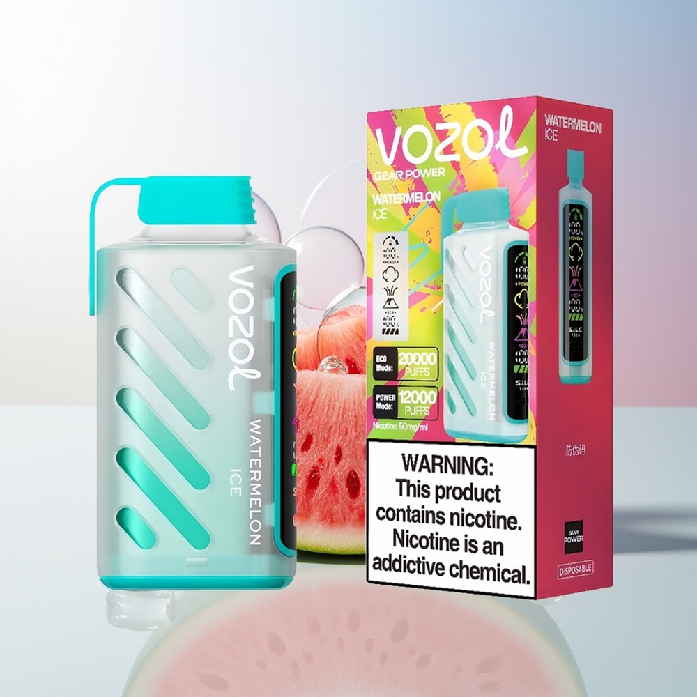 Wholesale Croatia VOZOL Gear Power 20000 Pusta Dvodijelna Mrežica Zaslon Lubenika Led