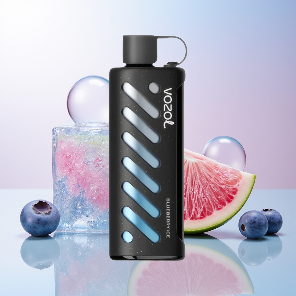 Wholesale Croatia VOZOL Gear Shisha 25000 Puffs Borovnica Led SiLC Tech Dual Mesh 5mg/ml 1000mAh