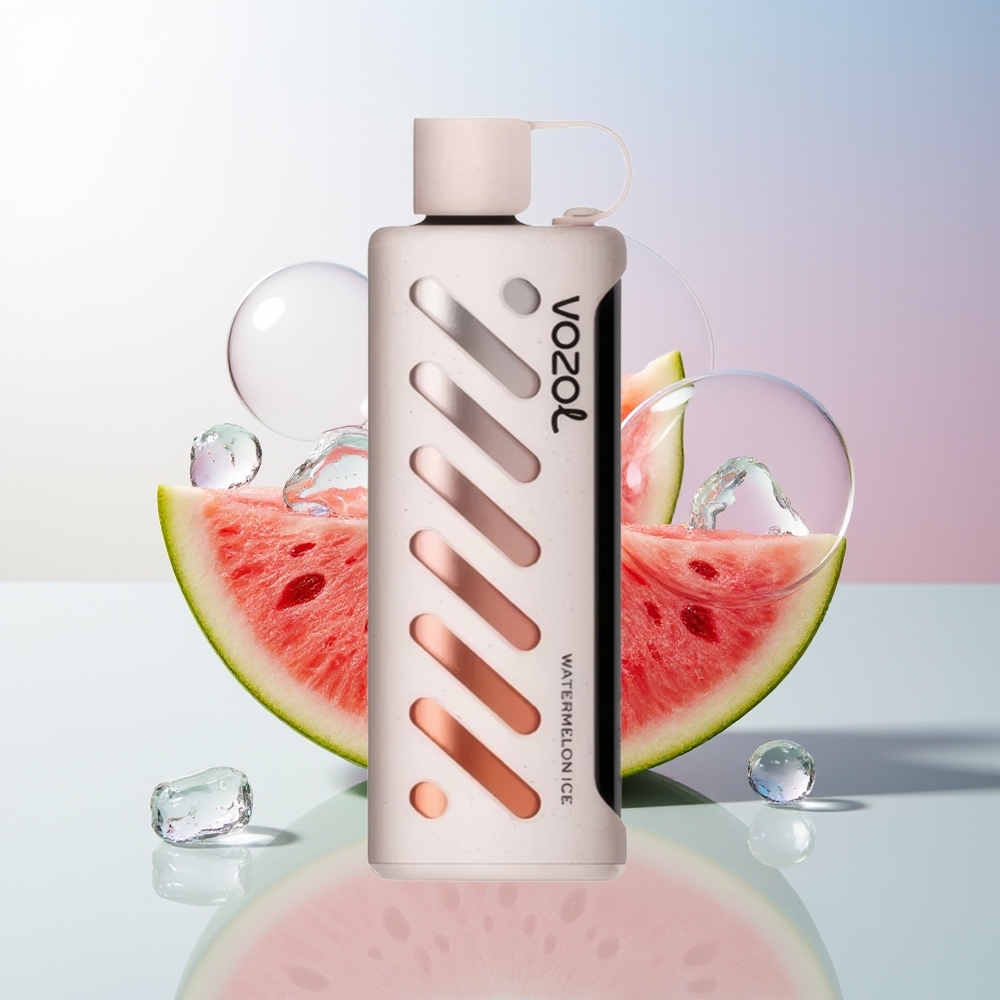 Wholesale Croatia VOZOL Gear Shisha 25000 Puffs Lubenica Led Dual Mesh Dual Modes SiLC Tech 1000mAh 5mg/ml
