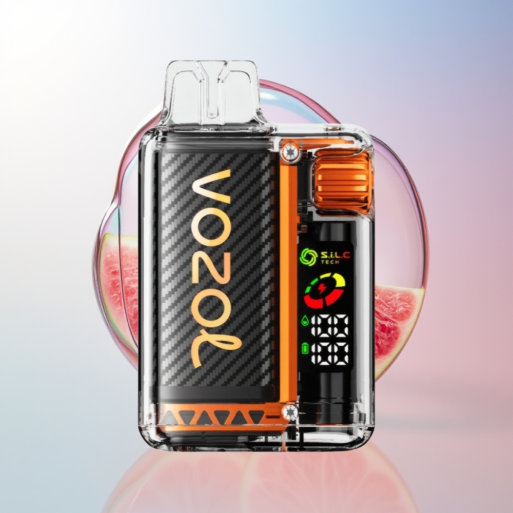 Wholesale Croatia VOZOL Vista 20000 Puffs Jednokratna Vape Višnja Kola 650mAh OLED SiLC Tech Dual Mesh Coil MCU Chip 65 PCR TPD Compliant MTL 6-level Watt Output Adjustment