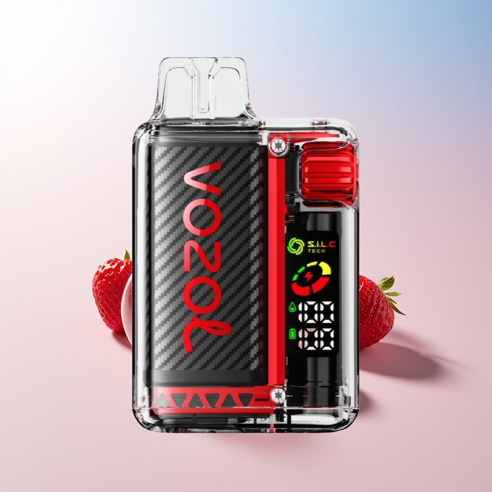 Wholesale Croatia VOZOL Vista 20000 Pufova Jednokratna Vape Jagoda Malina Trešnja Baterija 650mAh OLED Ekran Dual Mesh Coil MCU Chip 65 PCR 6-stupnjeva regulacije snage
