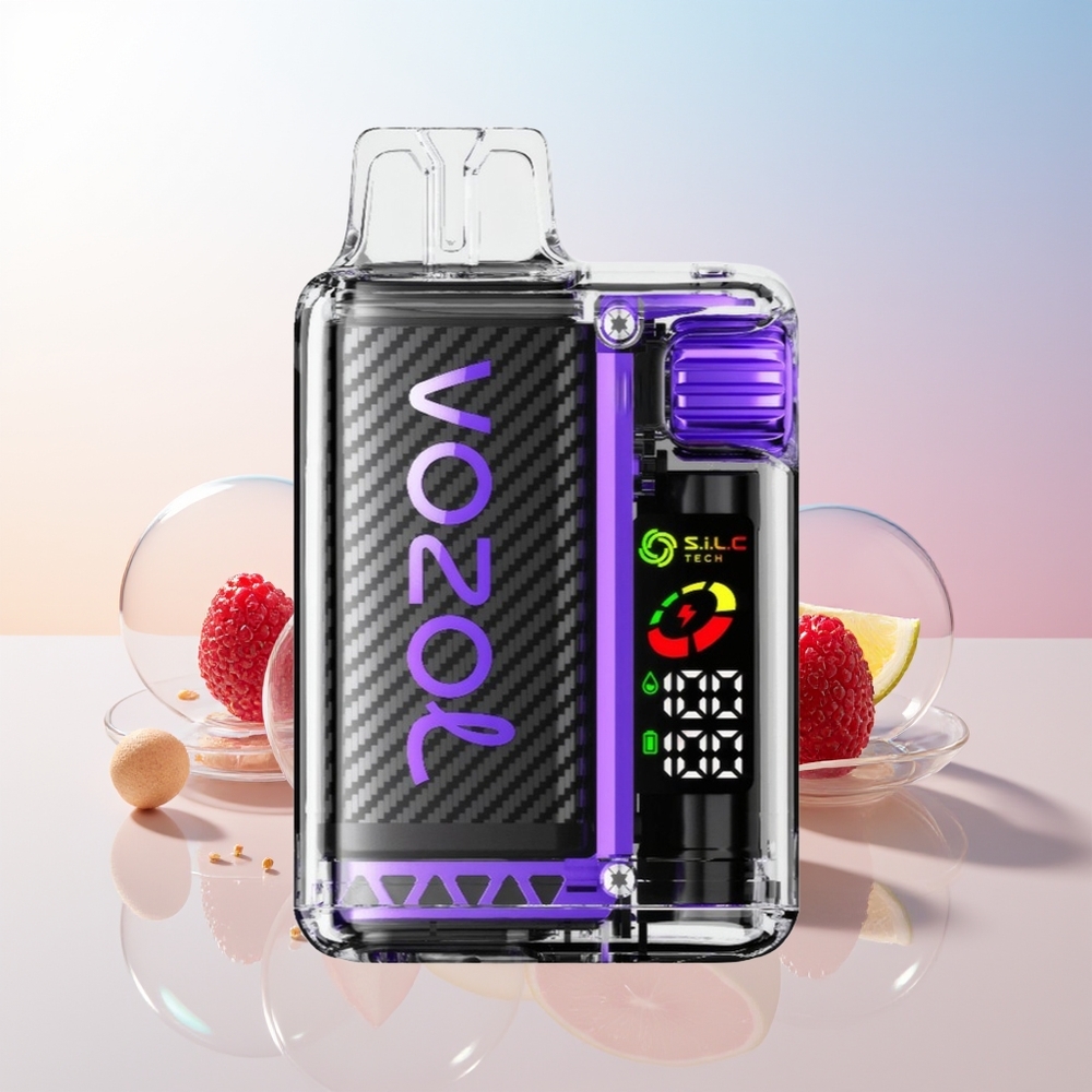 Wholesale Croatia VOZOL Vista 20000 Pufova Jednokratna Vape Mješavina Bobica 650mAh 2 Nikotina OLED Ekran SiLC Tech Dual Mesh Coil MCU Chip 65 PCR 6-stupnjevita regulacija snage