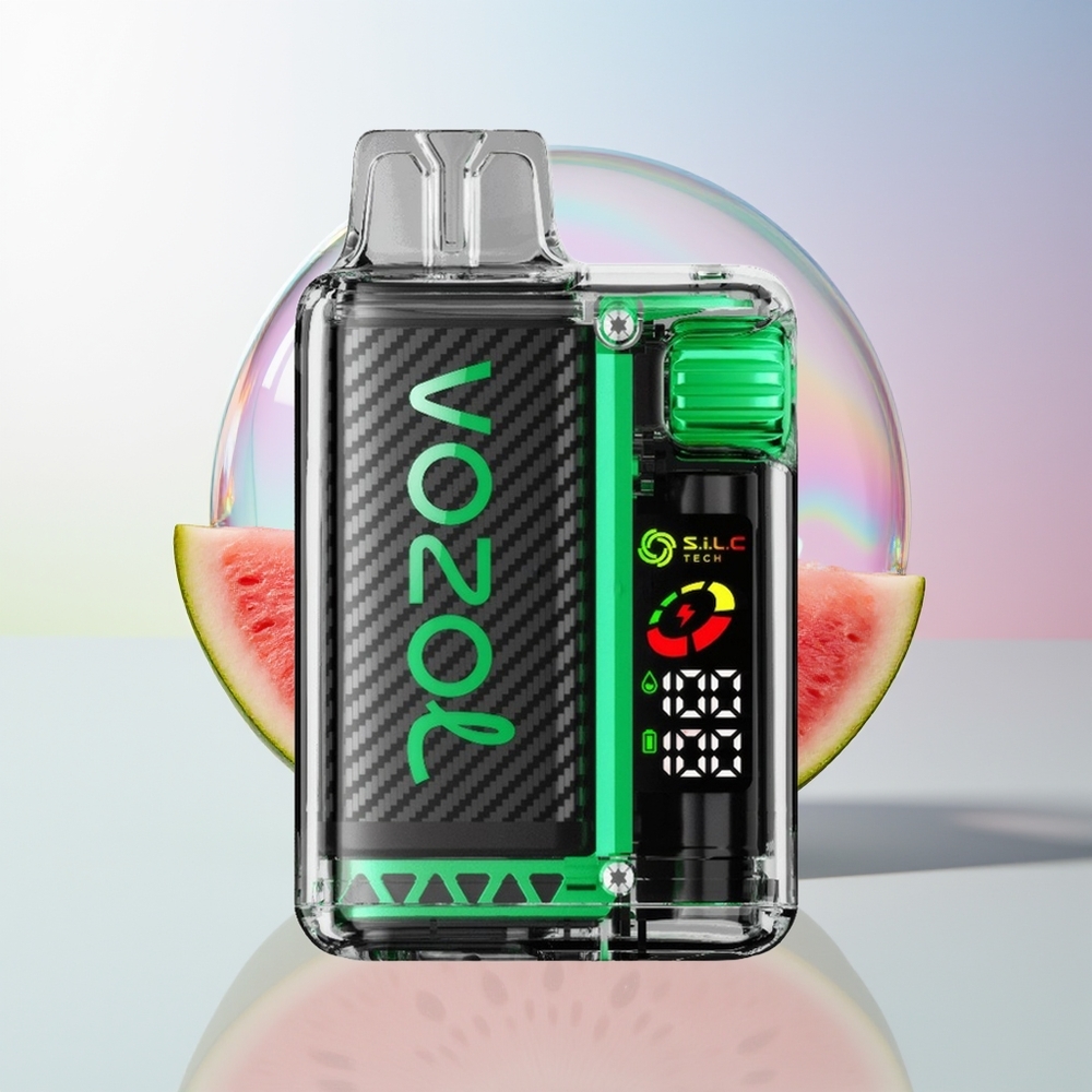 Wholesale Croatia VOZOL Vista 20000 Udbica Rechargeable Dual Mesh MTL 6-level Watt OLED Lubenica Žvakaća Guma 2 Nicotine 650mAh SiLC Tech MCU Chip 65 PCR Eco-Friendly TPD Compliant