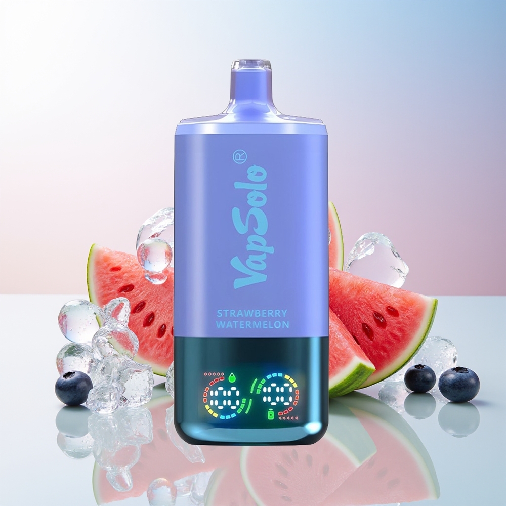 Wholesale Croatia VapSolo Triple 30000 Puffs 40ml Jagoda Lubenica  Borovnica Led Type-C