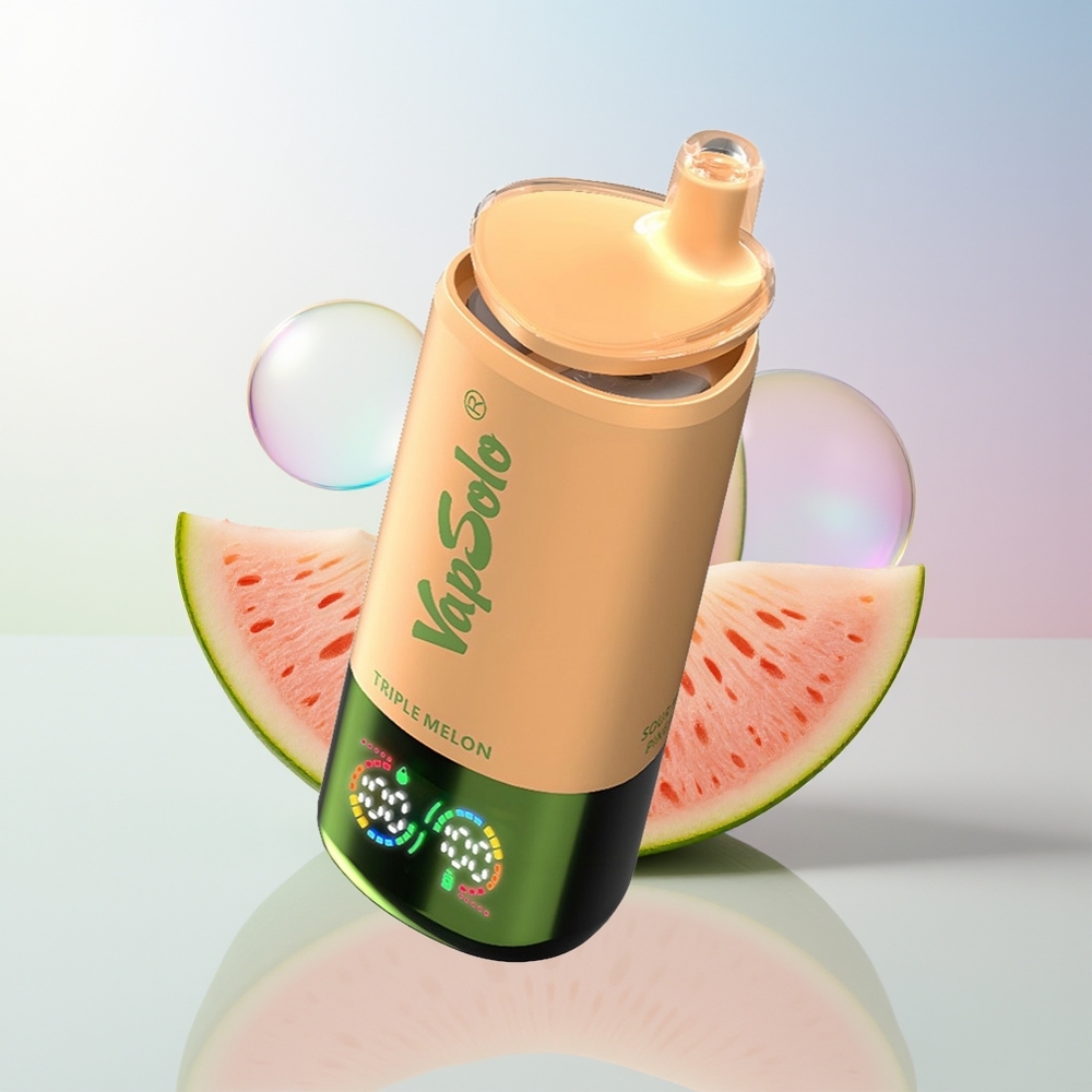 Wholesale Croatia VapSolo Triple 30000 Puffs Trostruka Dinja 40ml 20mg/50mg Type-C 3 Oil Tank