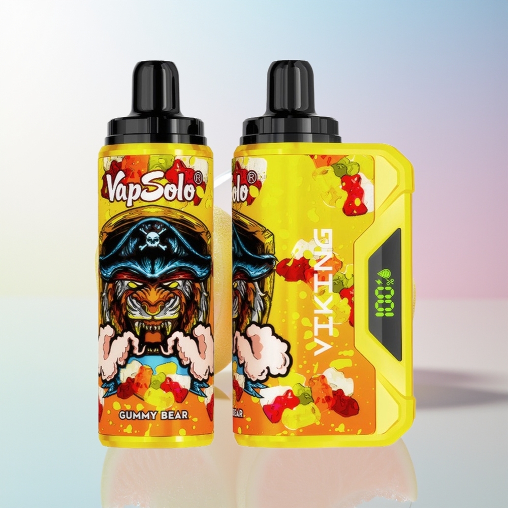 Wholesale Croatia VapSolo VIKING 12000 Puffs Gumeni Medvjedić 22ml Type-C LED Display