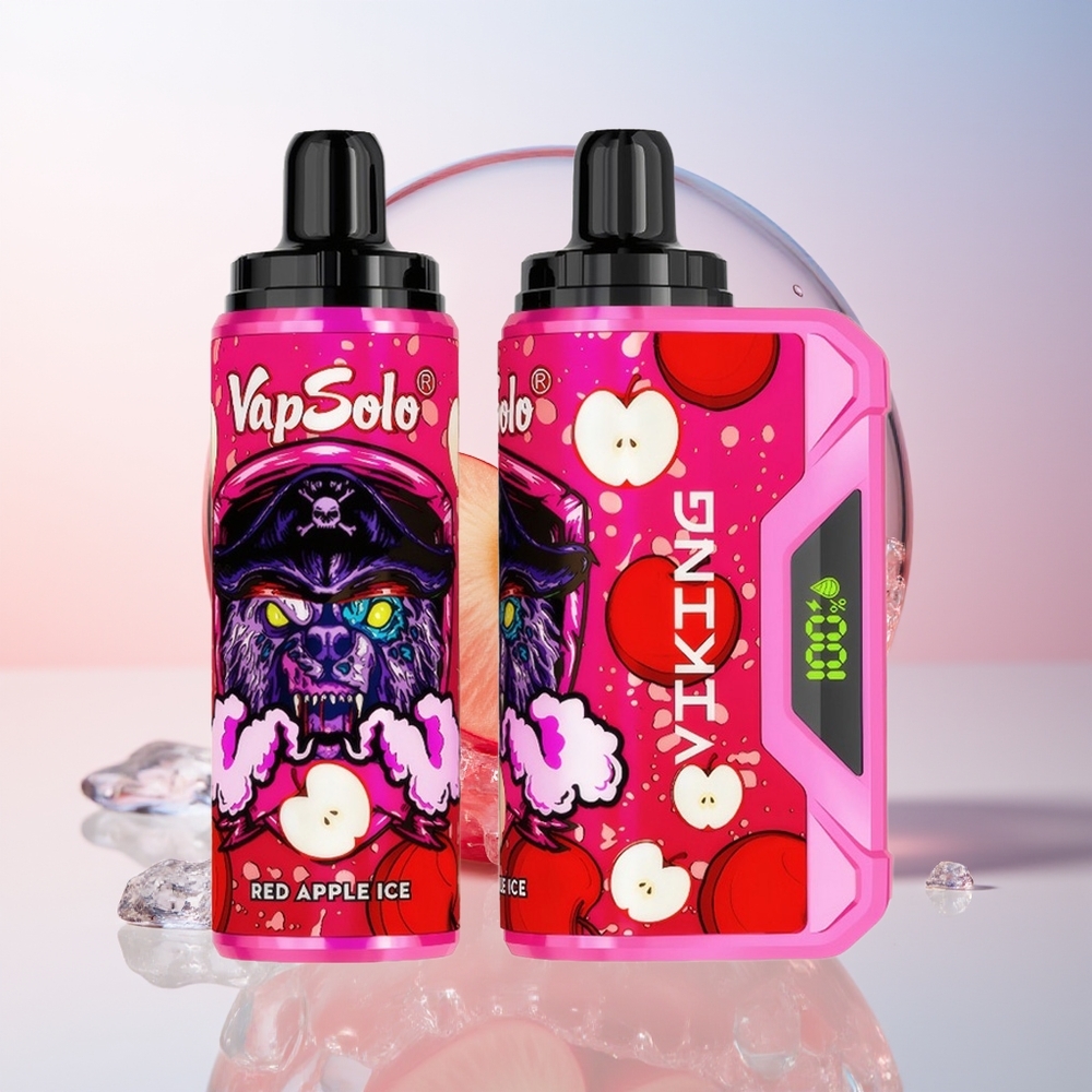 Wholesale Croatia VapSolo VIKING 12000 Puffs Jednokratna Vape Crvena Jabuka Led