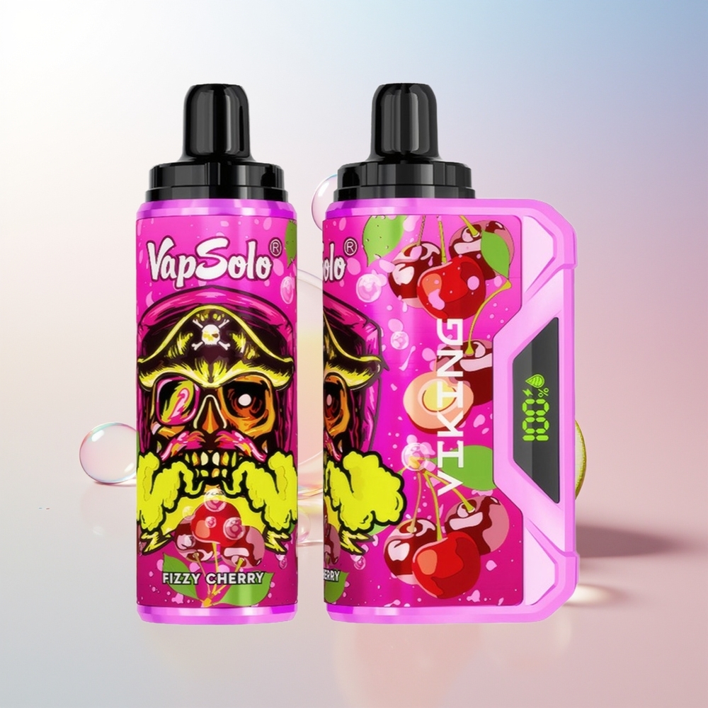 Wholesale Croatia VapSolo VIKING 12000 Ustima Frizira Trešnja 22ml Type-C LED