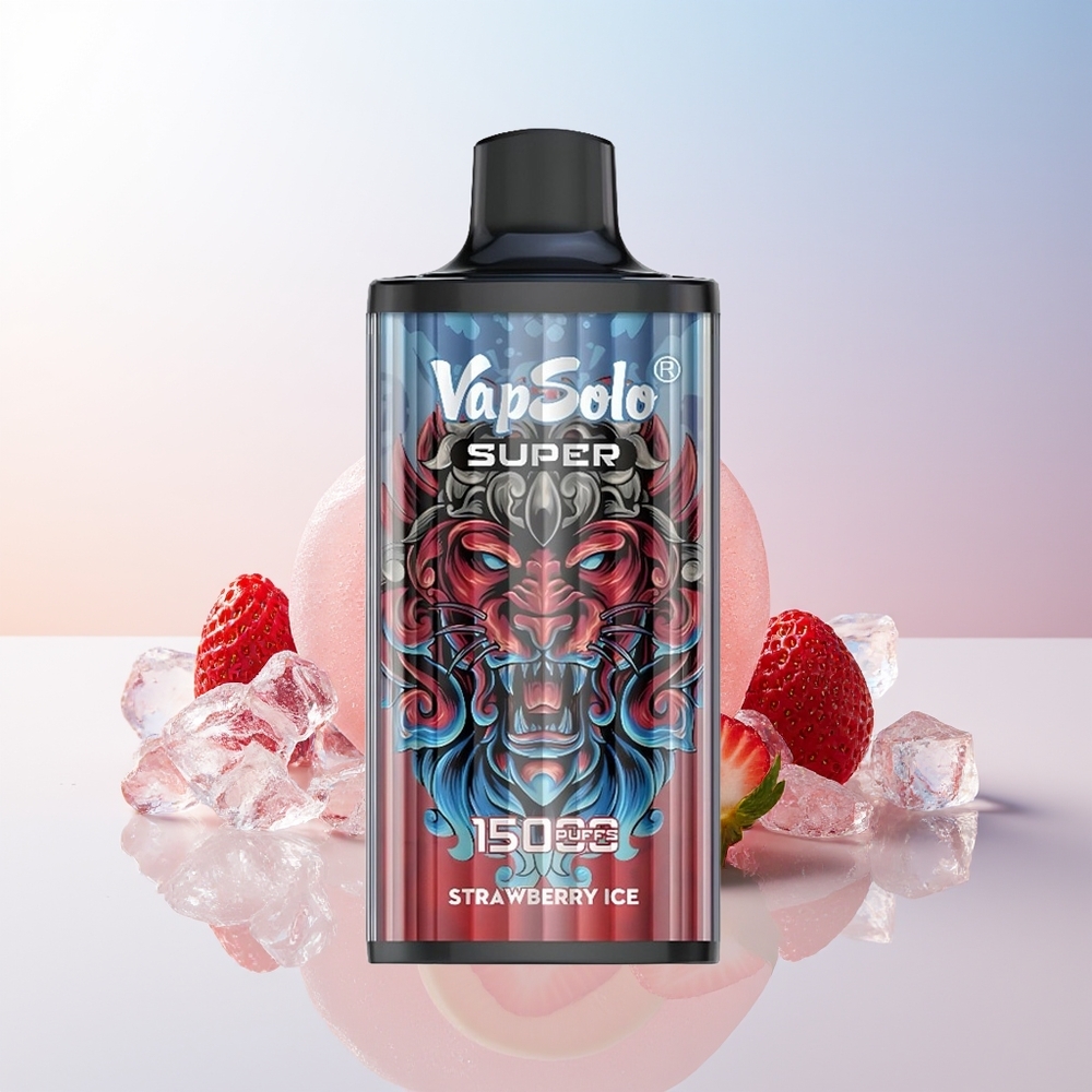 Wholesale Croatia Vapsolo Super 15000 Puffs 40ml Jagoda Led Mesh Coil Type-C 850mah