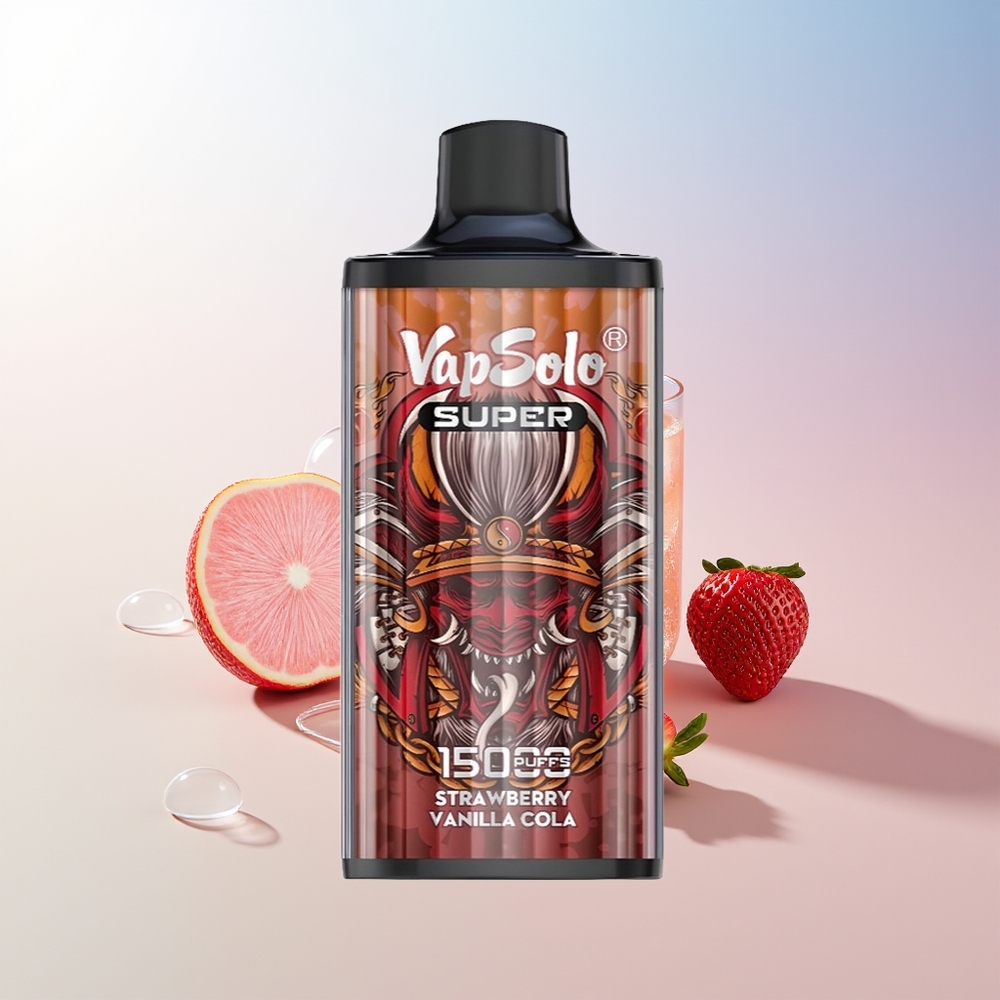 Wholesale Croatia Vapsolo Super 15000 Puffs 40ml Jagoda Vanilija Kola 850mah Mesh Coil Type-C