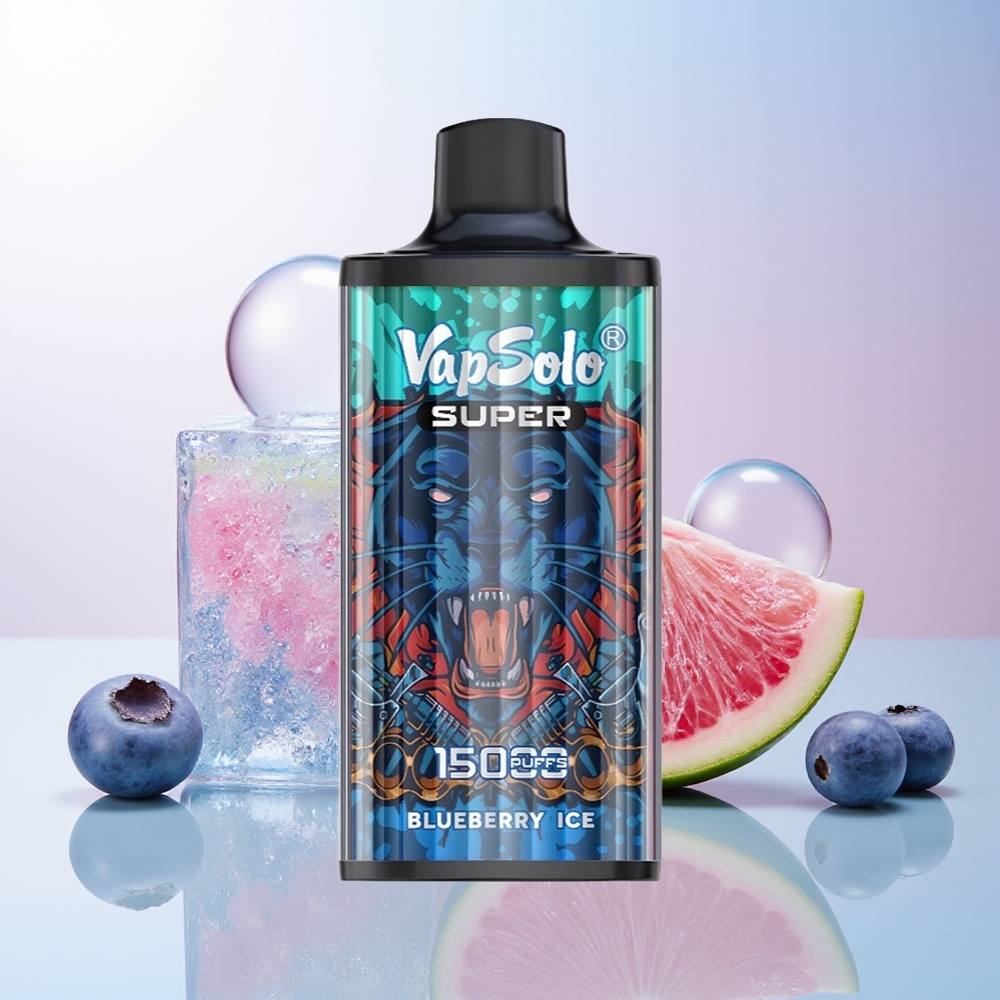 Wholesale Croatia Vapsolo Super 15000 Puffs Borovnica Led 40ml 850mah Mesh Coil Type-C