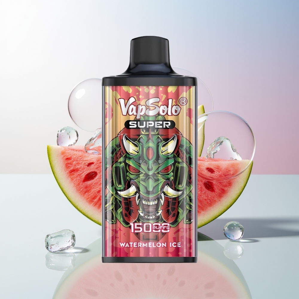 Wholesale Croatia Vapsolo Super 15000 Puffs Jednokratna Vape Lubenica Led 40ml 850mAh Type-C Mesh Coil