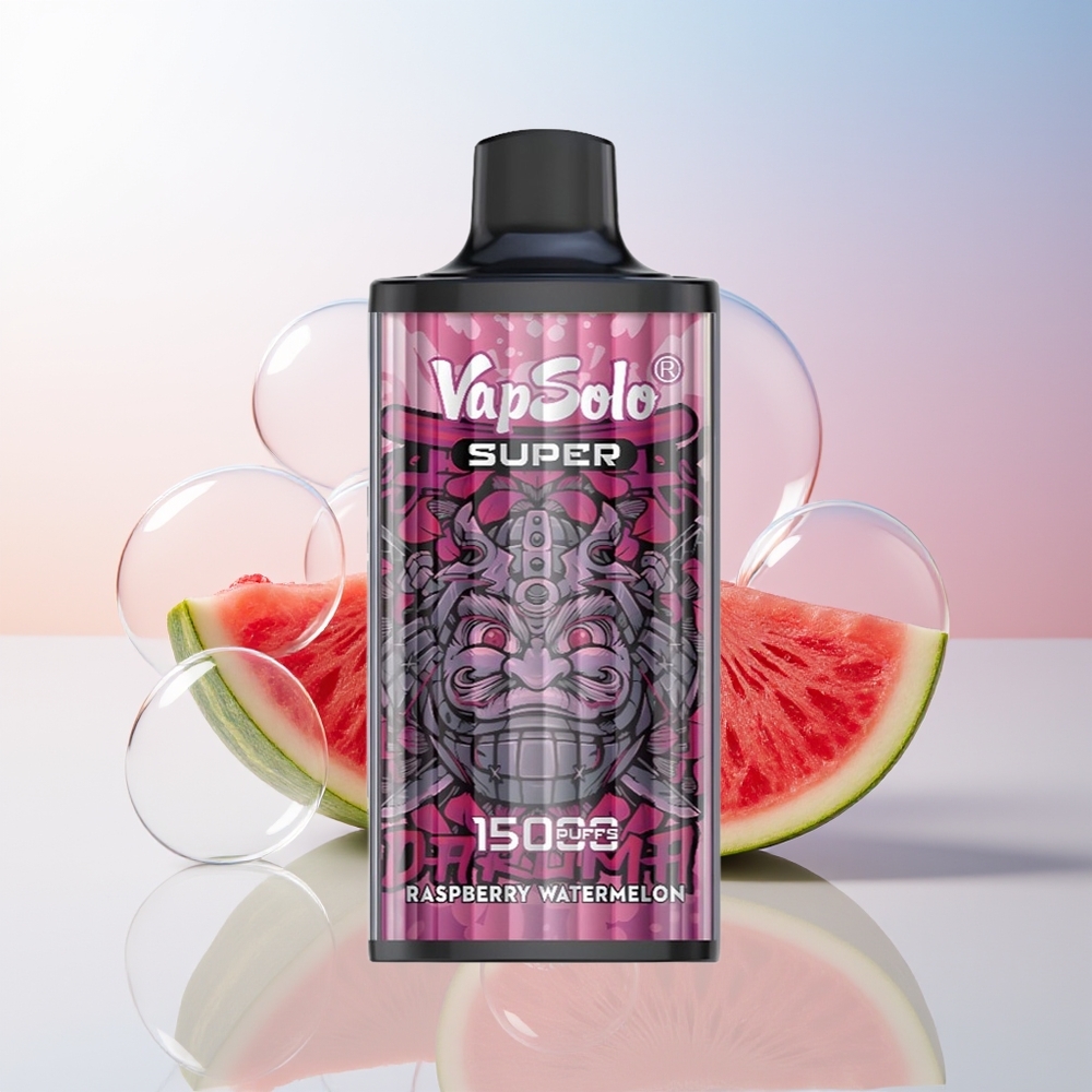 Wholesale Croatia Vapsolo Super 15000 Puffs Jednokratna Vape Malina Lubenica 40ml 850mAh Type-C Mesh Coil