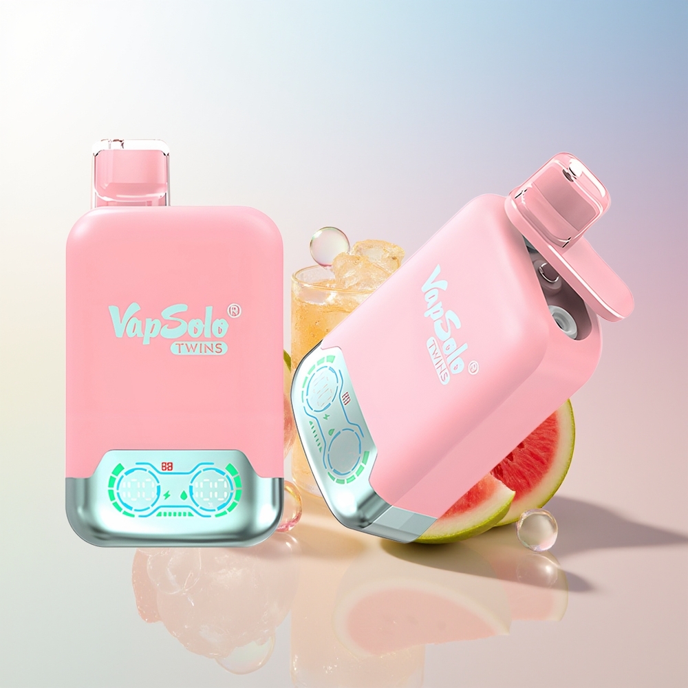 Wholesale Croatia Vapsolo Twins 20000 Puffs Jagoda Led  Mango Breskva Lubenica 40ml 20mg/50mg Type-C