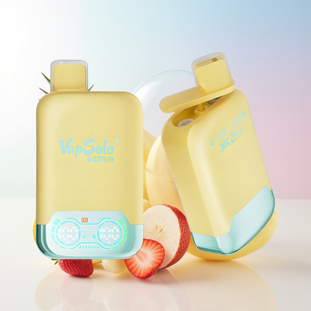 Wholesale Croatia Vapsolo Twins 20000 Puffs Jednokratna Vape Ananas Kokos  Jagoda Banana 40ml 20mg/50mg Type-C