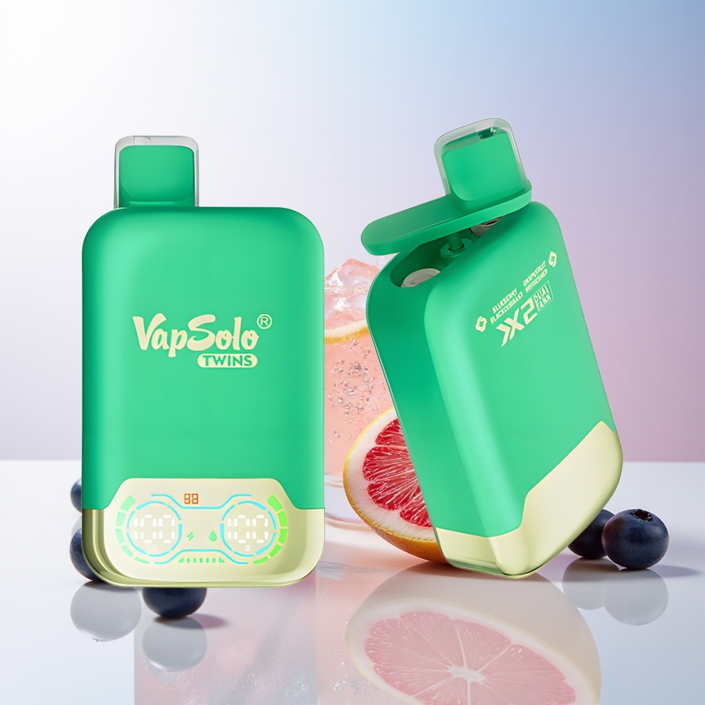 Wholesale Croatia Vapsolo Twins 20000 Puffs Jednokratna Vape Borovnica Ribizla  Grejpfrut Osvežavajući 40 ml 20mg/ml 50mg/ml Type-C