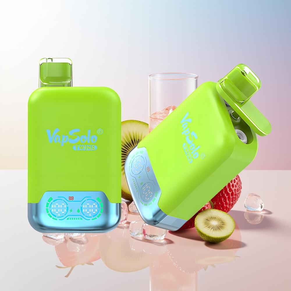 Wholesale Croatia Vapsolo Twins 20000 Puffs Jednokratna Vape Jagoda Kivi  Jagoda Malina Trešnja Led 40ml 20mg/ml 50mg/ml Type-C