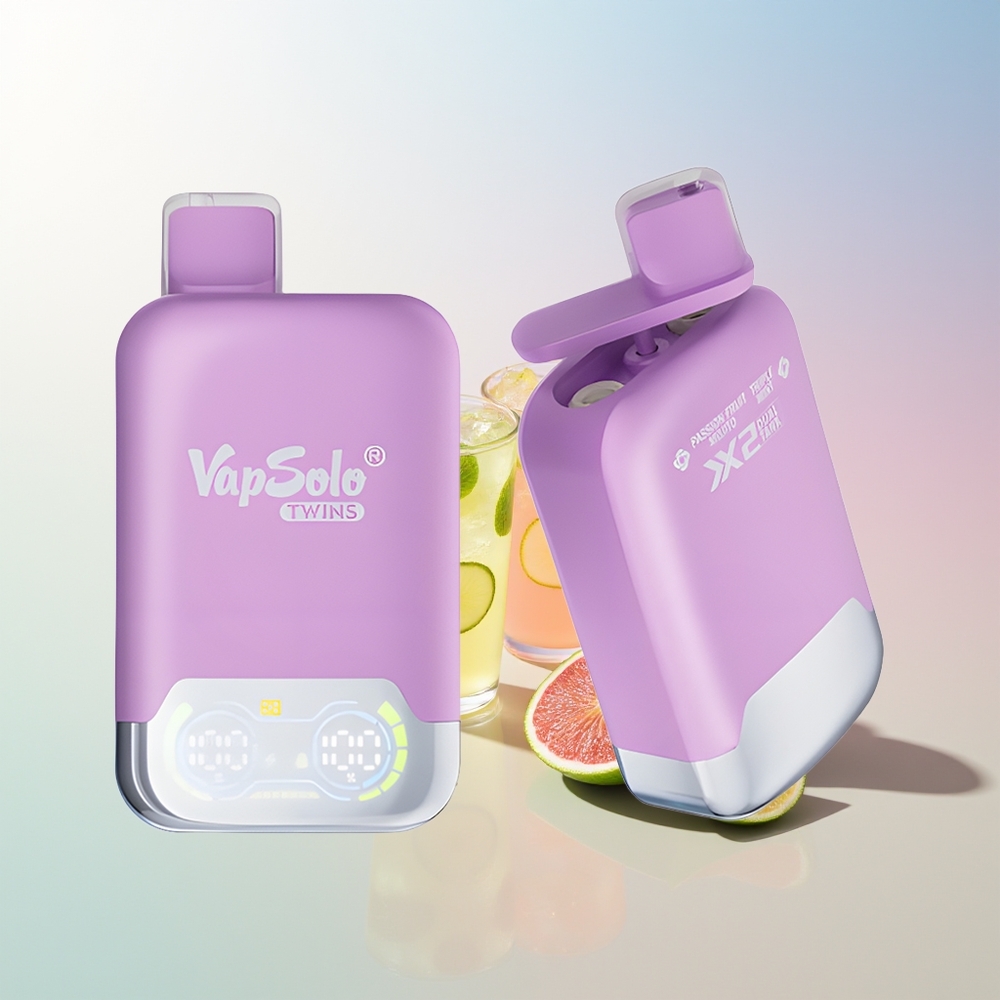 Wholesale Croatia Vapsolo Twins 20000 Puffs Jednokratna Vape Marakuja Mojito i Trostruka Metvica 40ml 2 Rezervoara Type-C