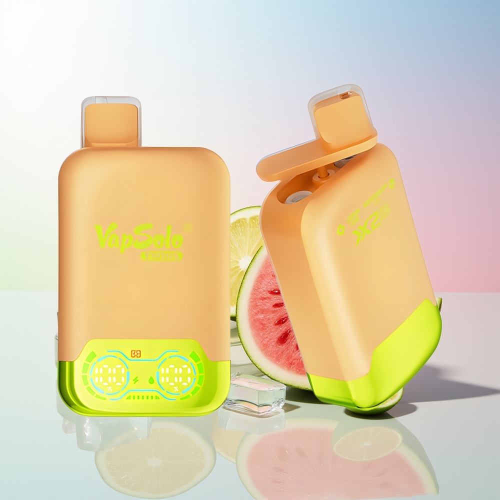 Wholesale Croatia Vapsolo Twins 20000 Puffs Limeta Lubenica Led 40ml 20mg/50mg Type-C Dual Tank