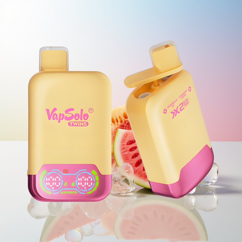 Wholesale Croatia Vapsolo Twins 20000 Puffs Lubenica Led  Jagoda Mango 40 ml 20mg/ml 50mg/ml Type-C
