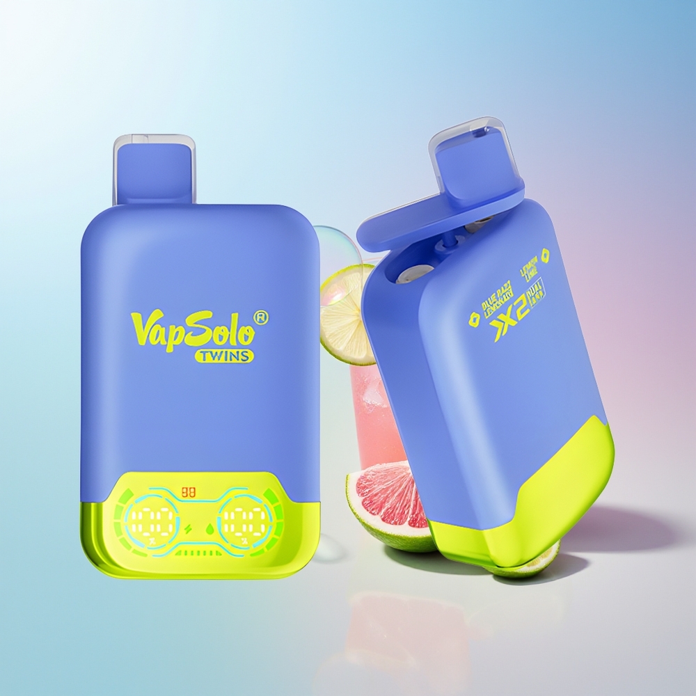 Wholesale Croatia Vapsolo Twins 20000 Puffs Plava Malina Limunada  Limeta Limun 40ml 20mg/ml 50mg/ml Type-C