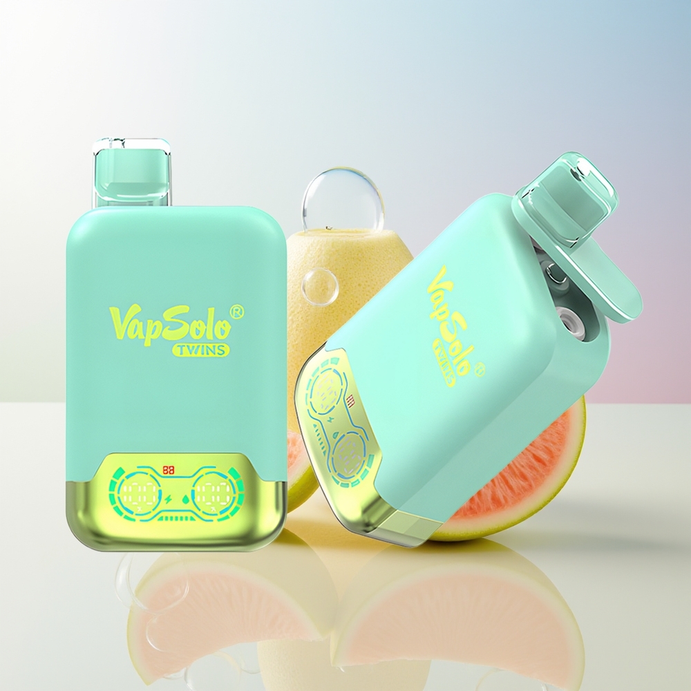 Wholesale Croatia Vapsolo Twins 20000 Puffs Trostruka Dinja  Ananas Kokos 40ml 20mg/ml 50mg/ml Type-C 2 Rezervoara