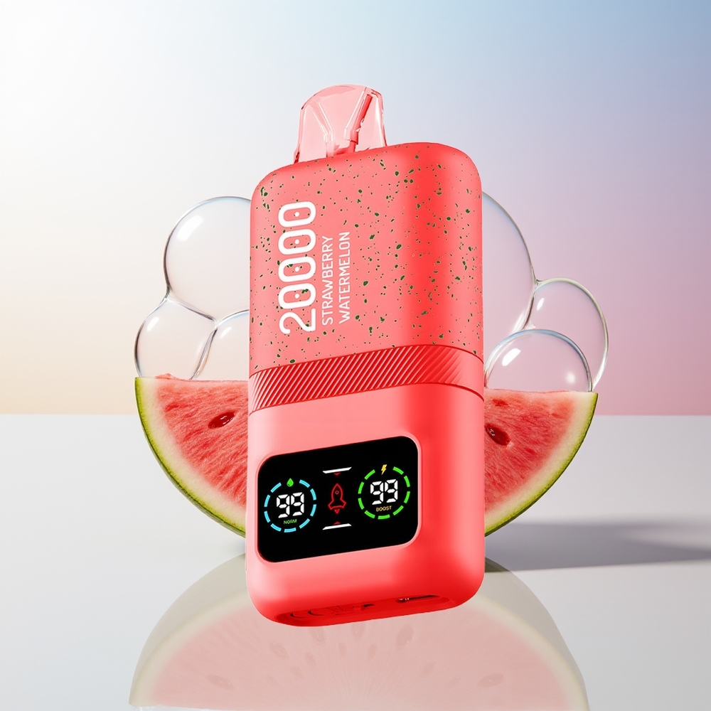 Wholesale Croatia Aivono Aim Magic 20000 Puffs Jagoda Lubenica Dual Mesh Coils LCD display Type-C Punjenje 0% 2% 3% 5% Nikotin 26ml Tekućina 600mAh Baterija