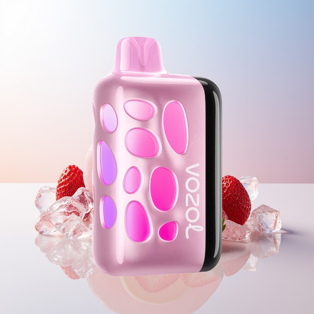 Wholesale Croatia VOZOL RAVE 40000 Jednokratna Vape Jagoda Led 270° Vibrant Glow Beat-Synced Party Mode 80% Napunjen u 20 Min 1000mAh